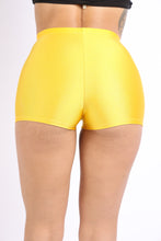 Load image into Gallery viewer, High Waist Shiny Tricot Stretchy Skinny Rave Dance Yoga Biker Shorts