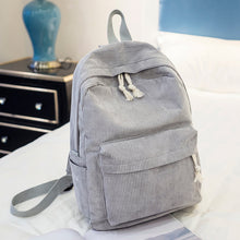 Load image into Gallery viewer, Corduroy Backpack Students Shoulder School Bags