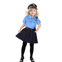 Load image into Gallery viewer, Halloween Costume Children Police Uniform