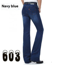Load image into Gallery viewer, Men's Flared Pants Elastic Denim