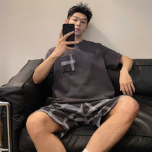 Load image into Gallery viewer, Men's Round Neck Cartoon Loose Homewear Suit