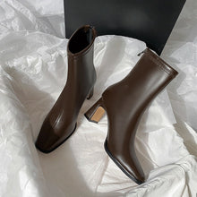 Load image into Gallery viewer, New Brown Brushed Short Boots For Women