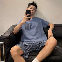 Load image into Gallery viewer, Men's Round Neck Cartoon Loose Homewear Suit