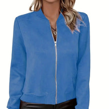 Load image into Gallery viewer, Autumn And Winter Fashion All-matching Solid Color Zipper Jacket