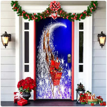 Load image into Gallery viewer, Christmas Forest Background Fabric Door Hanging for Christmas Party Decoration