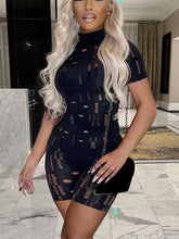 Load image into Gallery viewer, Cut Out Bodycon Jumpsuit Short Sleeve