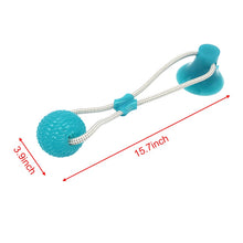 Load image into Gallery viewer, Multifunction Pet Molar Bite Toy  Interactive fun Pet toy with TPR ball Tooth Cleaning - foxberryparkproducts