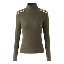 Load image into Gallery viewer, Harley Fashion Women Winter Wool Blend Black Turtleneck Pullover Sweater Top Quality Casual Knit Fabric