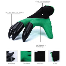 Load image into Gallery viewer, Garden Gloves With Fingertips Claws Quick Easy to Dig and Plant Safe for Rose Pruning Gloves Mittens Digging Gloves - foxberryparkproducts