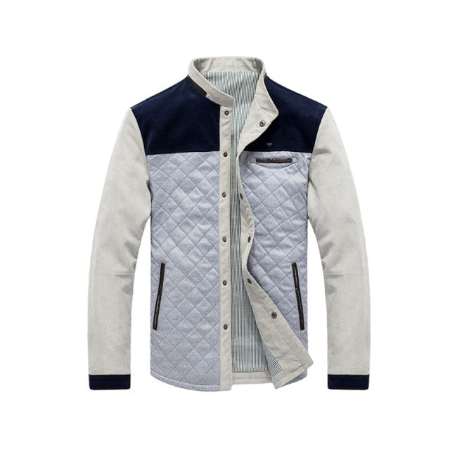 Spring Autumn Men Patchwork Jacket Coat - foxberryparkproducts