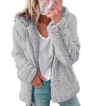 Load image into Gallery viewer, European And American New Women's Hooded Woolen Autumn And Winter Coat Ins