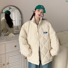 Load image into Gallery viewer, New Fashion Winter Jacket Diamond Plaid Cotton Jacket