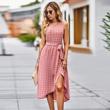 Load image into Gallery viewer, Dress Women's Spring and Summer Elegant Jacquard Sleeveless Tank Top Long Dress