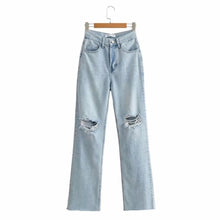 Load image into Gallery viewer, Ripped Flare Pants - foxberryparkproducts