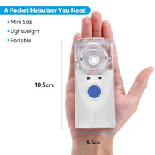 Load image into Gallery viewer, Portable Mesh Nebulizer Silent Ultrasonic Medical Steaming Inhaler - foxberryparkproducts