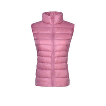 Load image into Gallery viewer, New Women Sleeveless Women's Ultra Light Down Vests Slim Jacket Girl Gilet Plus Lightweight Windproof Warm Waistcoat - foxberryparkproducts