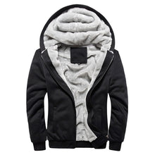 Load image into Gallery viewer, Men's Sweater Hooded Autumn And Winter Clothes Baseball Uniform Korean Sports Velvet Thickened Coat