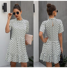 Load image into Gallery viewer, Summer Fashion Polka Dot Occidental Style Womens Dress