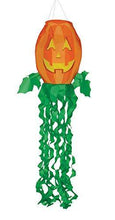 Load image into Gallery viewer, In the Breeze 4998 Jack O' Lantern 3D Windsock-Outdoor Halloween Decoration, 40 Inch - foxberryparkproducts