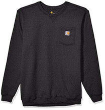 Load image into Gallery viewer, Carhartt Men's Crewneck Pocket Sweatshirt (Regular and Big & Tall Sizes), Carbon Heather, Large - foxberryparkproducts