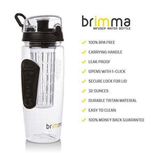 Load image into Gallery viewer, Brimma Leak Proof Fruit Infuser Water Bottle, Large 32 Oz. - foxberryparkproducts