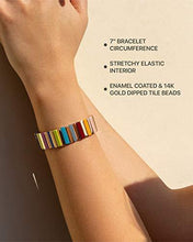 Load image into Gallery viewer, Bracelet  Beautiful  Unique Enamel Tile  Design         ID A114 - 1160 - foxberryparkproducts