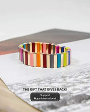 Load image into Gallery viewer, Bracelet  Beautiful  Unique Enamel Tile  Design         ID A114 - 1160 - foxberryparkproducts