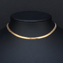 Load image into Gallery viewer, 24K Gold Blade Snakebone Necklace - foxberryparkproducts