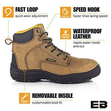Load image into Gallery viewer, EVER BOOTS "Ultra Dry" Men's Premium Leather Waterproof Work Boots Insulated Rubber Outsole - foxberryparkproducts