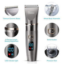 Load image into Gallery viewer, Hatteker Mens Beard Trimmer Cordless Hair Trimmer Hair Clipper Detail Trimmer 3 In 1 for Men Hair Cutting Kit Men's Grooming Kit Waterproof - foxberryparkproducts