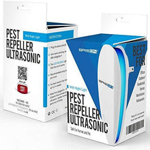 Load image into Gallery viewer, BRISON Ultrasonic Pest Repeller - Eco-Friendly & Pet Sаfe & Wall Plug-in - Pest Repeller Prevents & Drives Away Mice Rats Spiders Roaches Mosquitoes Ants Snakes Rodent – Silent - Night Light 1 Pack - foxberryparkproducts