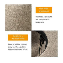 Load image into Gallery viewer, Lisianthus Women Belt Buckle Wool Wide Brim Fedora Hat Oatmeal - foxberryparkproducts