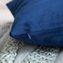 Load image into Gallery viewer, MIULEE Pack of 2, Velvet Soft Solid Decorative Square Throw Pillow Covers Set Cushion Case for Sofa Bedroom Car 18 x 18 Inch 45 x 45 cm - foxberryparkproducts