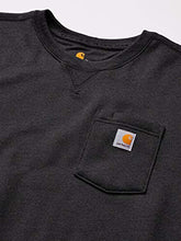 Load image into Gallery viewer, Carhartt Men's Crewneck Pocket Sweatshirt (Regular and Big & Tall Sizes), Carbon Heather, Large - foxberryparkproducts