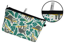 Load image into Gallery viewer, Cosmetic Bag for Women,Loomiloo Adorable Roomy Makeup Bags Travel Waterproof Toiletry Bag Accessories Organizer Sloth (Sloth 51476) - foxberryparkproducts