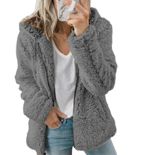 Load image into Gallery viewer, European And American New Women's Hooded Woolen Autumn And Winter Coat Ins