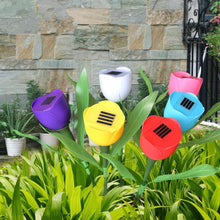 Load image into Gallery viewer, 7Colors Solar lawn lamp LED Outdoor Garden Tulip - foxberryparkproducts