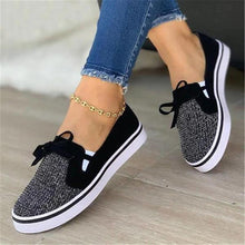 Load image into Gallery viewer, Lace-up Canvas Flat Shoes Women Sneakers - foxberryparkproducts
