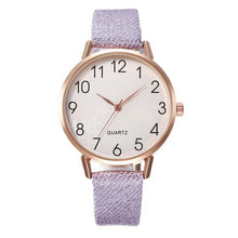 Load image into Gallery viewer, Simple Number Dial Ladies Watches Leather Strap Quartz - foxberryparkproducts