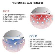 Load image into Gallery viewer, Ultrasonic Cryotherapy LED Hot Cold Hammer Facial Lifting Vibration Massager - foxberryparkproducts