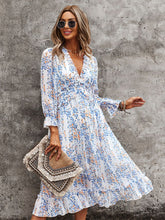 Load image into Gallery viewer, Fashion Long Sleeve Midi Dress