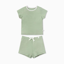 Load image into Gallery viewer, Summer Children's Ice Silk Cotton Short Sleeve Suit 2 Piece Sports Clothes - foxberryparkproducts