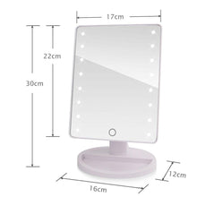 Load image into Gallery viewer, LED Touch Screen Makeup Mirror Professional Vanity Mirror - foxberryparkproducts