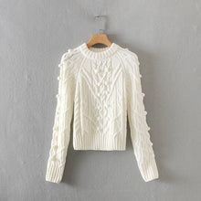 Load image into Gallery viewer, Classy Cable Crew Neck Sweater - foxberryparkproducts