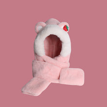Load image into Gallery viewer, Winter Bear Hat Scarf Gloves One Body Autumn and Winter