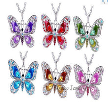 Load image into Gallery viewer, Colorful Butterfly Necklace