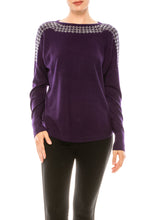 Load image into Gallery viewer, Aaeda Long Sleeve Rhinestone Sweater Top (Additional Colors) - foxberryparkproducts
