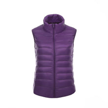 Load image into Gallery viewer, New Women Sleeveless Women's Ultra Light Down Vests Slim Jacket Girl Gilet Plus Lightweight Windproof Warm Waistcoat - foxberryparkproducts