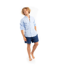 Load image into Gallery viewer, Linen ShIrt - Blue - foxberryparkproducts