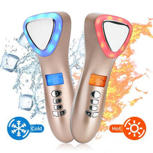 Load image into Gallery viewer, Ultrasonic Cryotherapy LED Hot Cold Hammer Facial Lifting Vibration Massager - foxberryparkproducts
